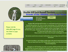 Tablet Screenshot of hucklehillterriers.com